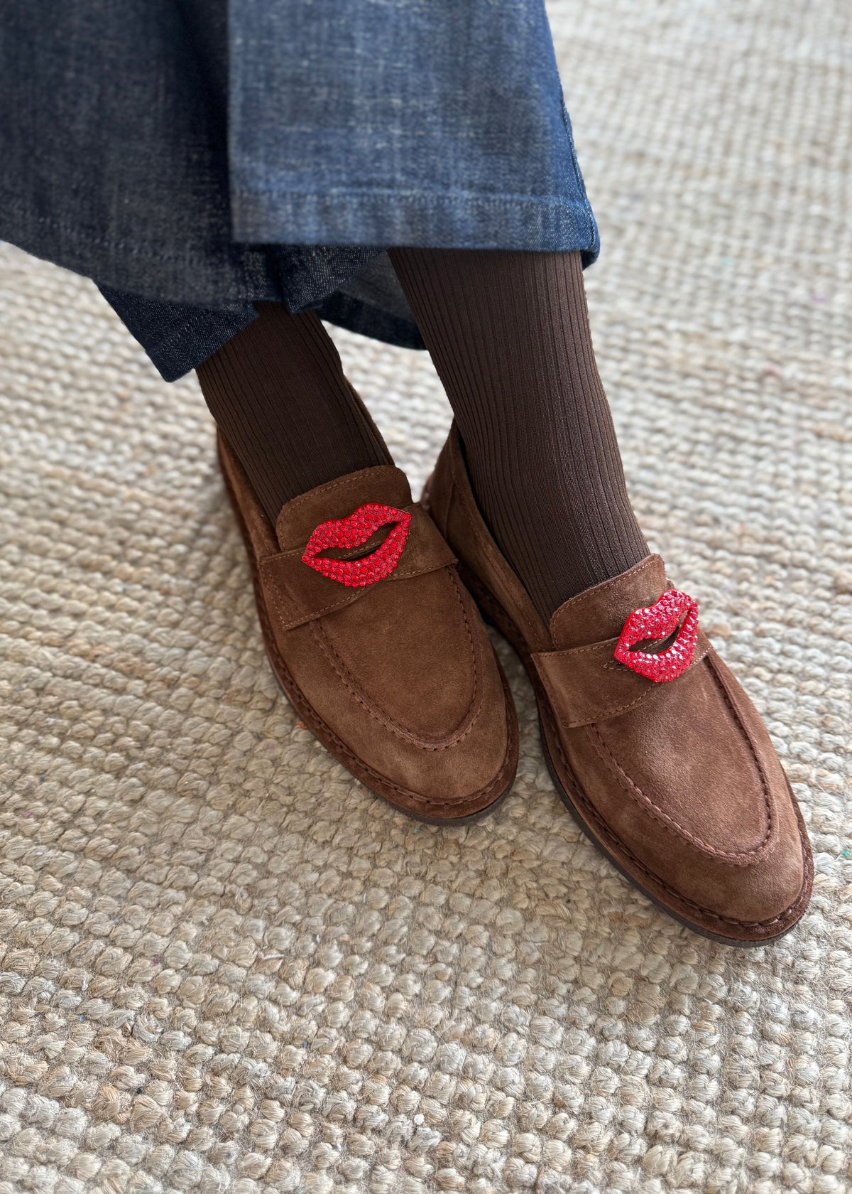 Schuhclip &#39;Kussmund&#39;