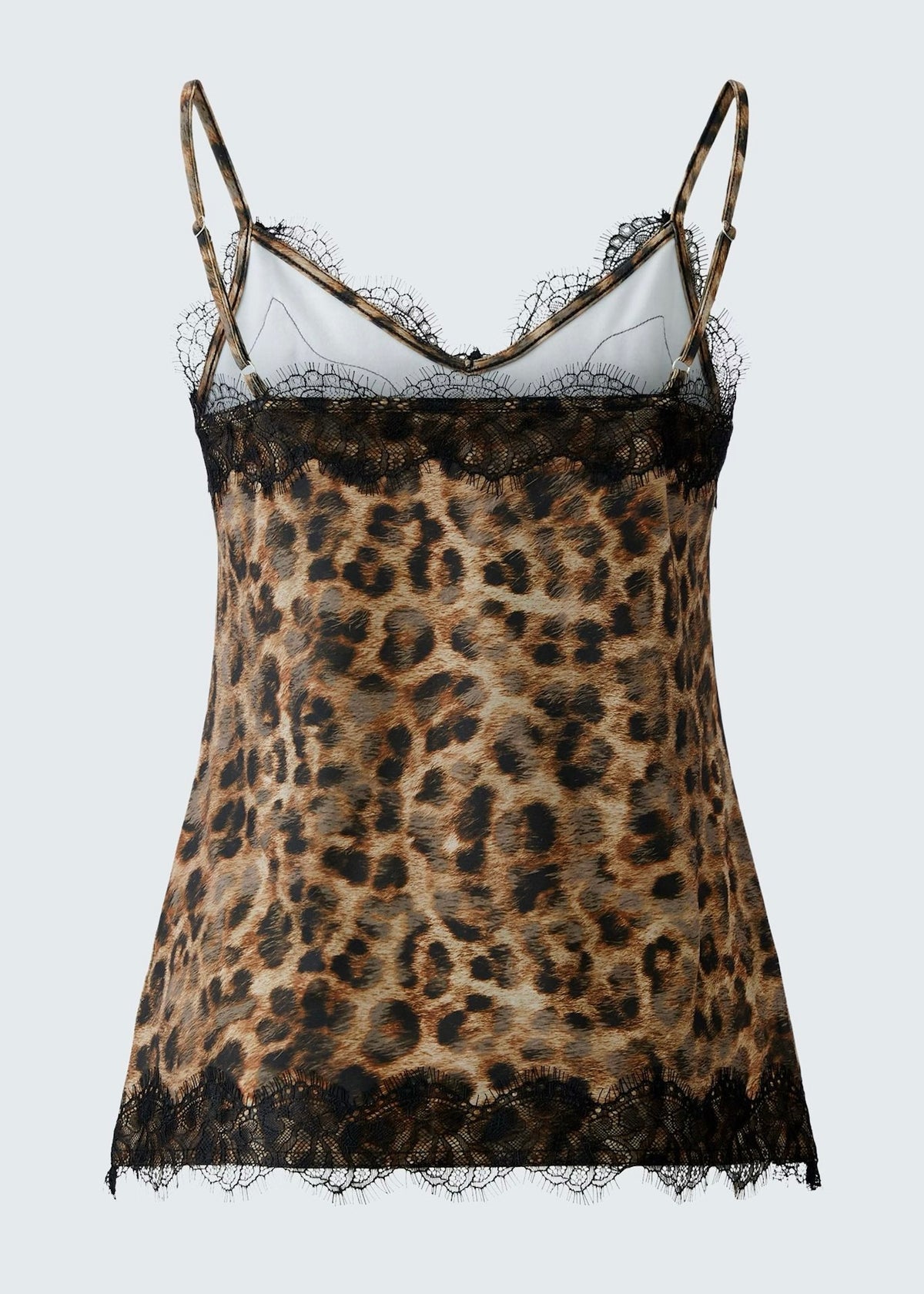 Trägertop mit schwarzer Spitze 'Leo'