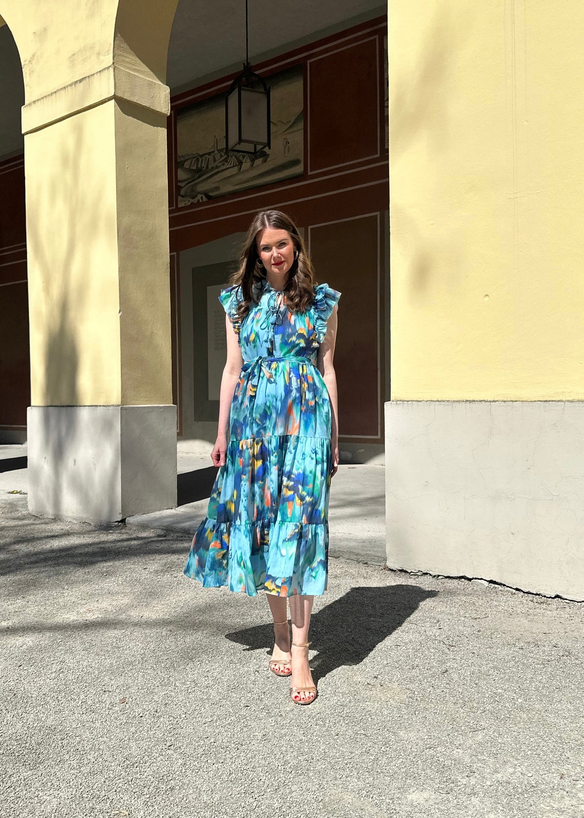 Maxi Stufenkleid &#39;Calipso&#39;