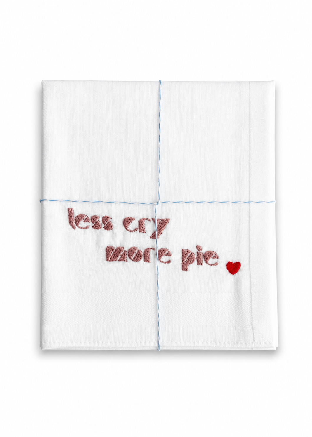Taschentuch 'Less Cry, More Pie'