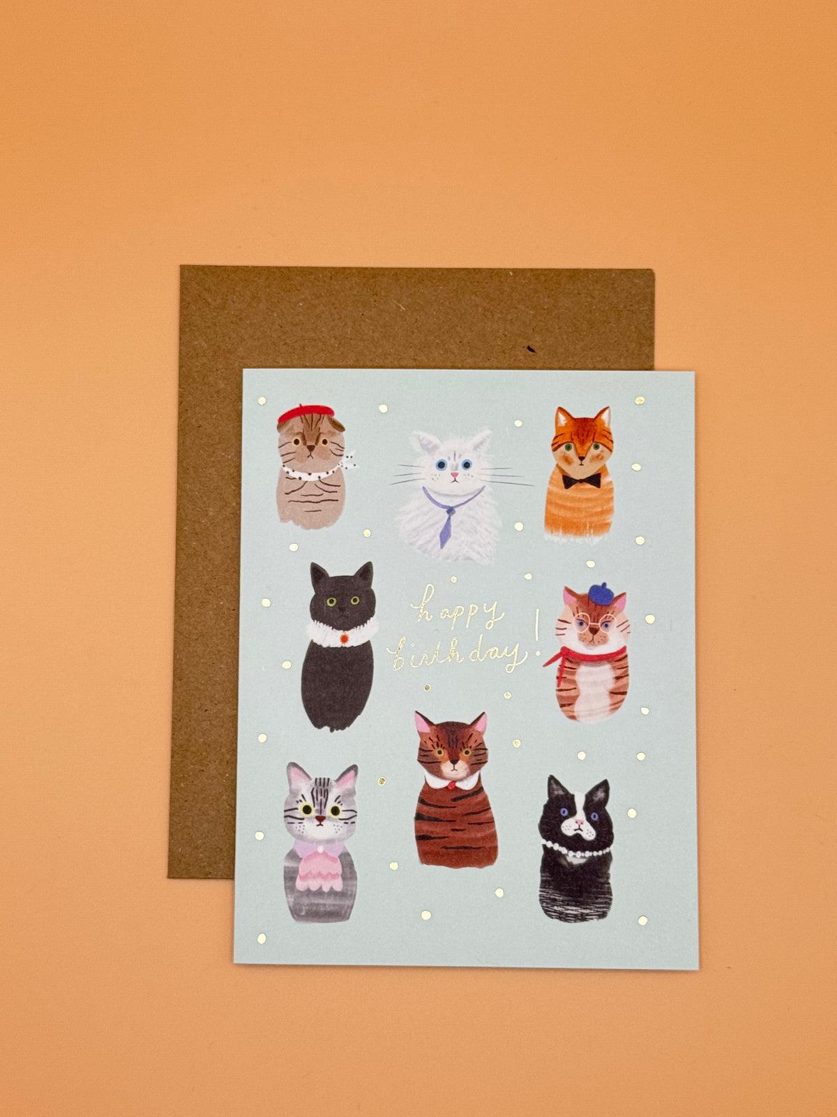 Karte Happy Birthday &#39;Katze&#39;