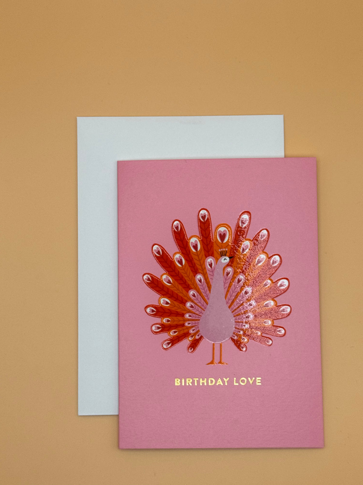 Karte Happy Birthday &#39;Pfau&#39;