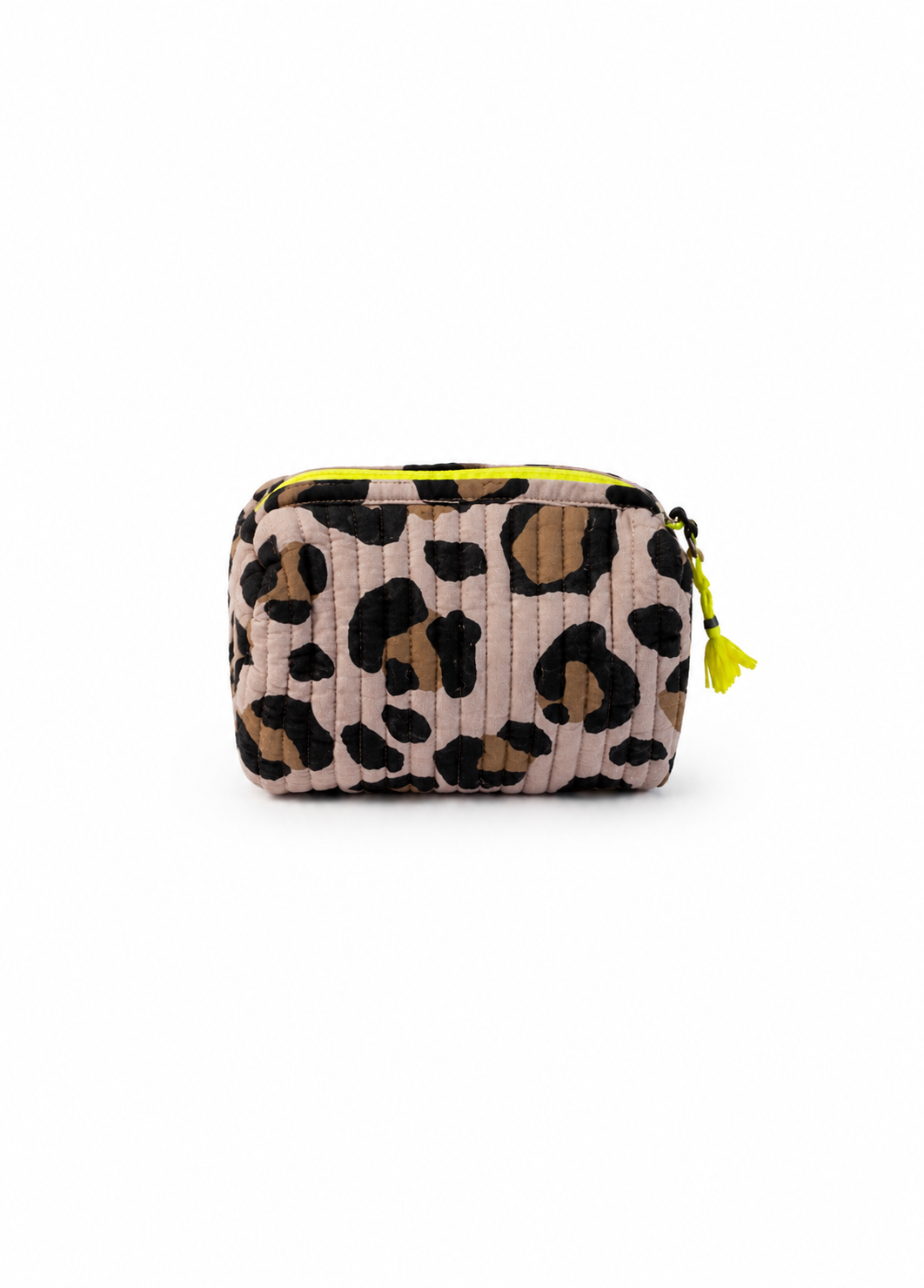 Kosmetik Tasche S gesteppt 'Leo-Beige'