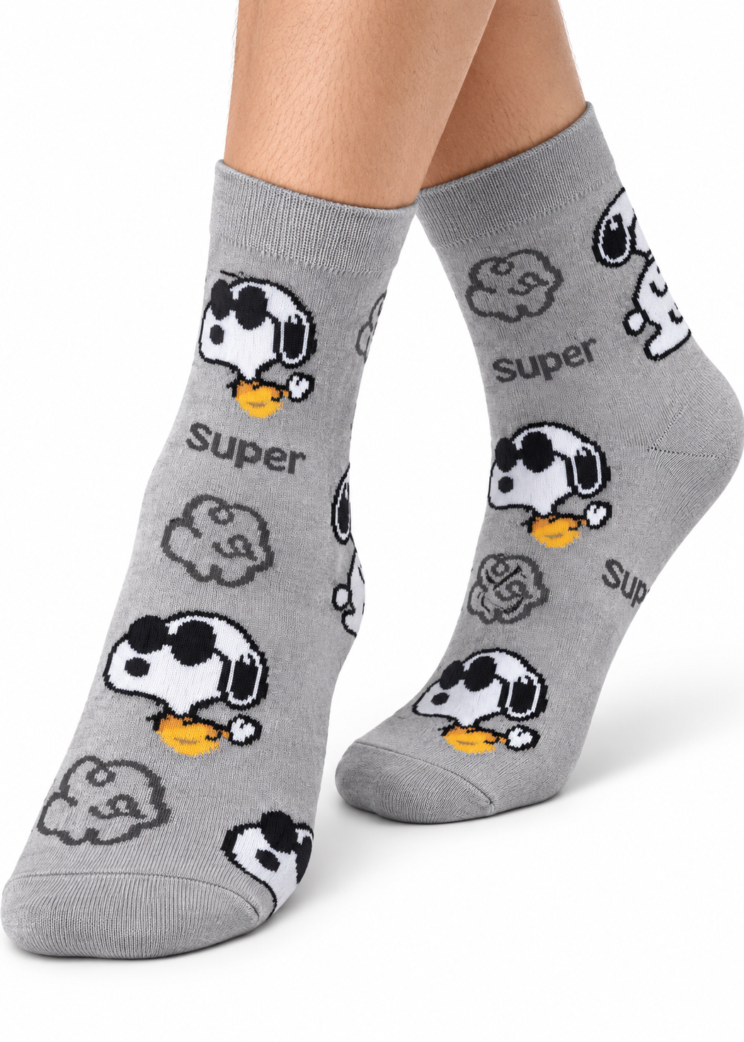 Socken 'Snoopy' Grau