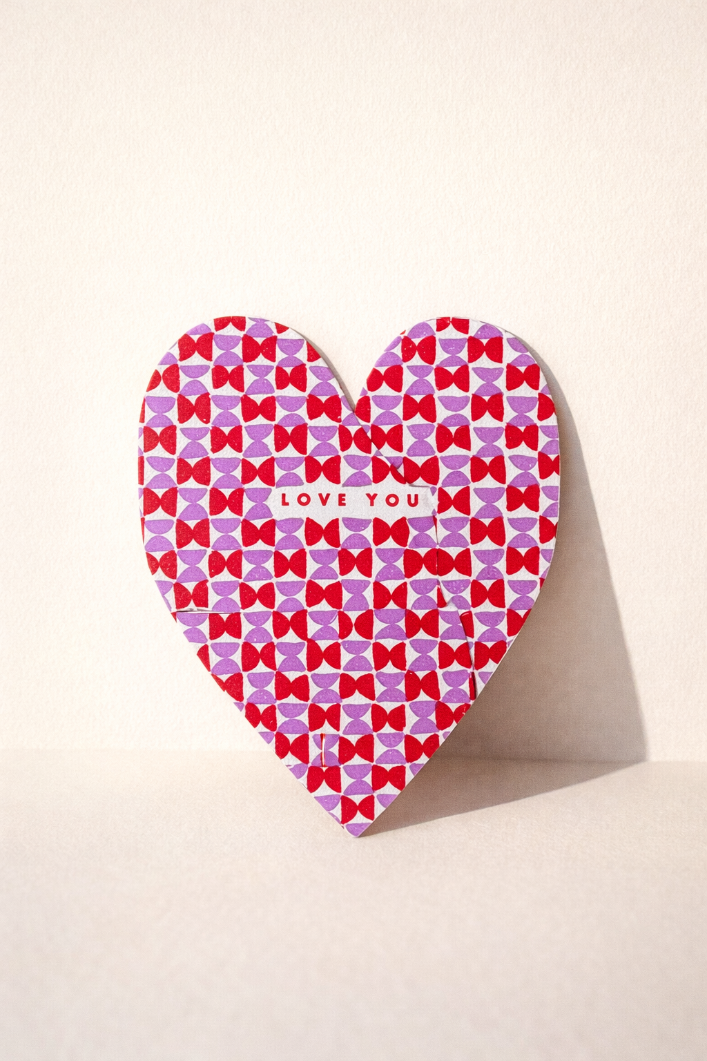 Karte Herz 'Love You'