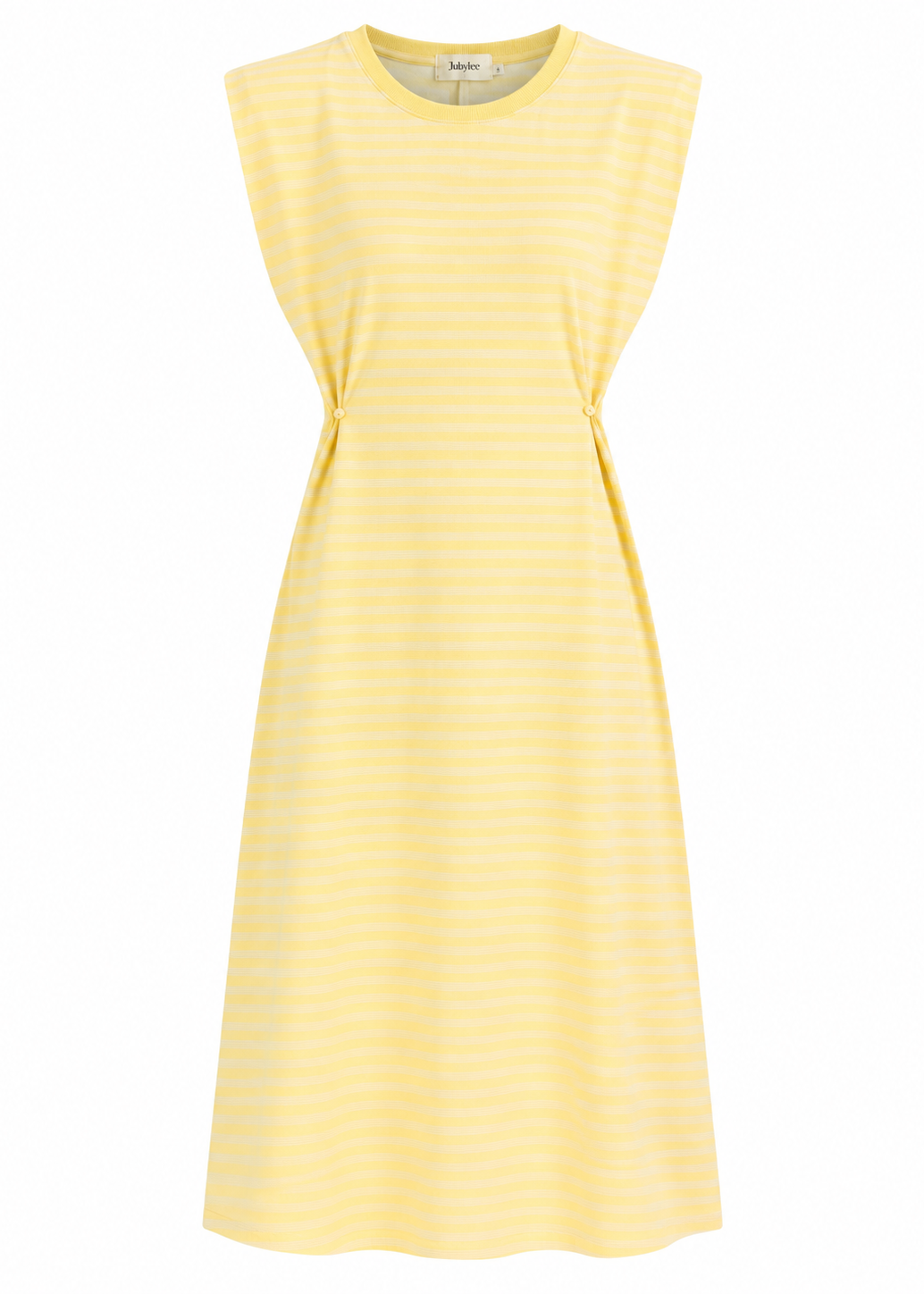 Kleid mit Streifen 'Gelb'