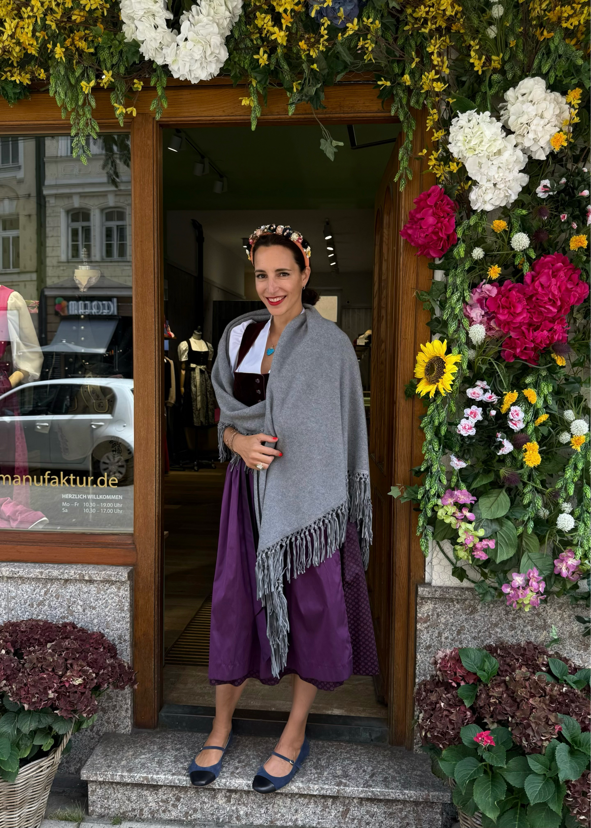 Fransenponcho Cashmere