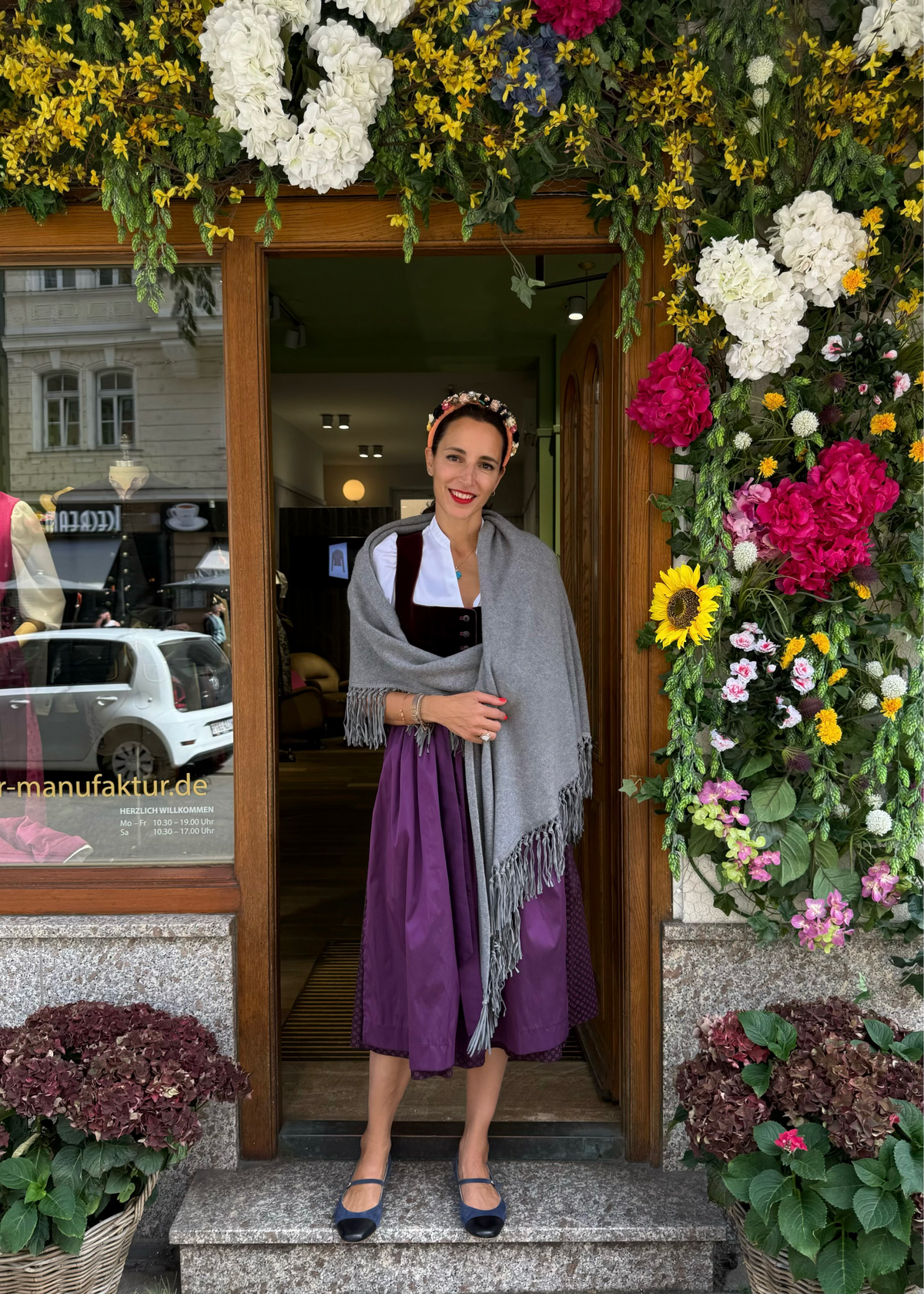 Fransenponcho Cashmere