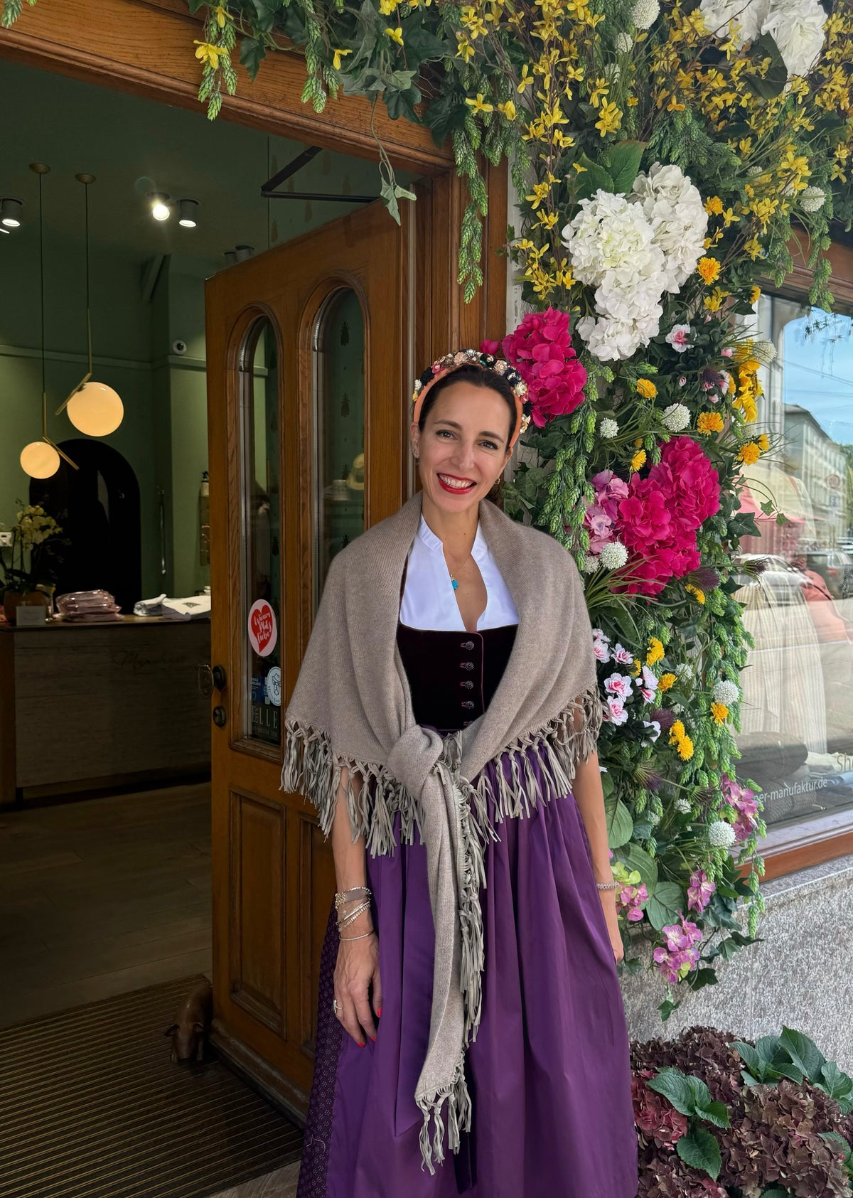 Fransenponcho Cashmere