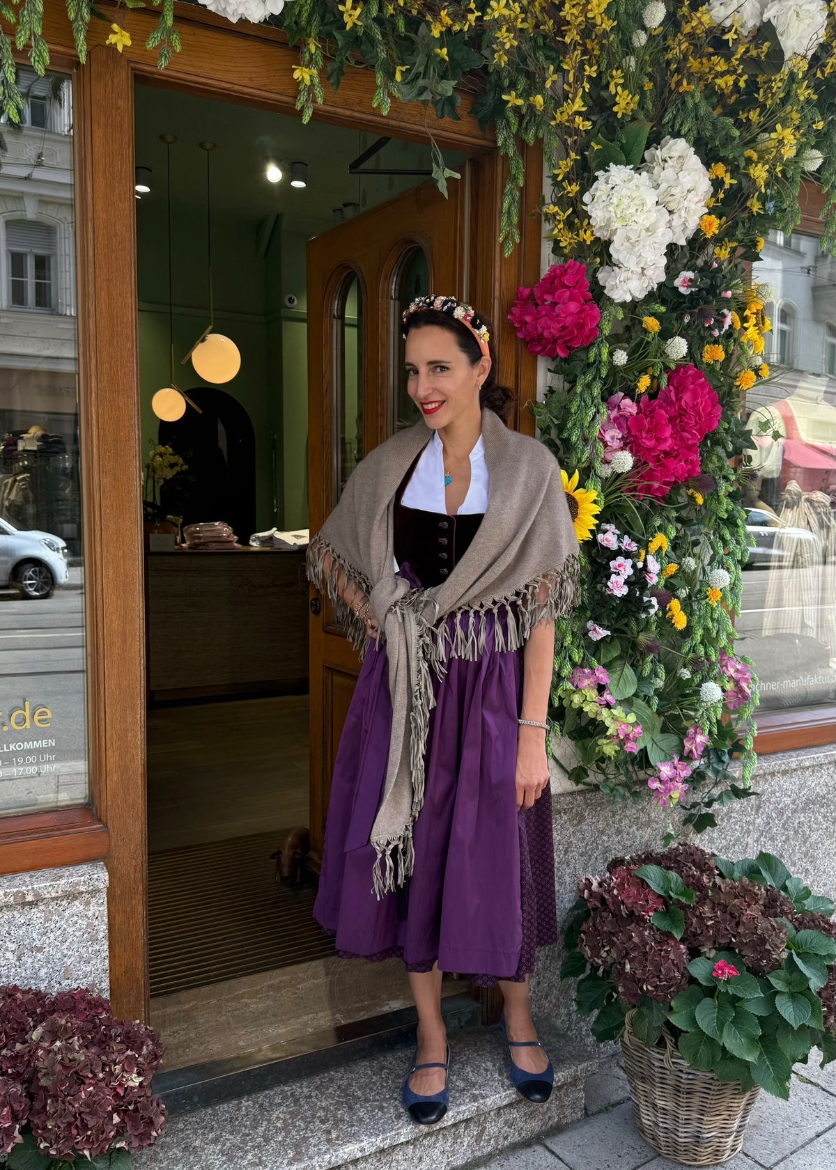 Fransenponcho Cashmere