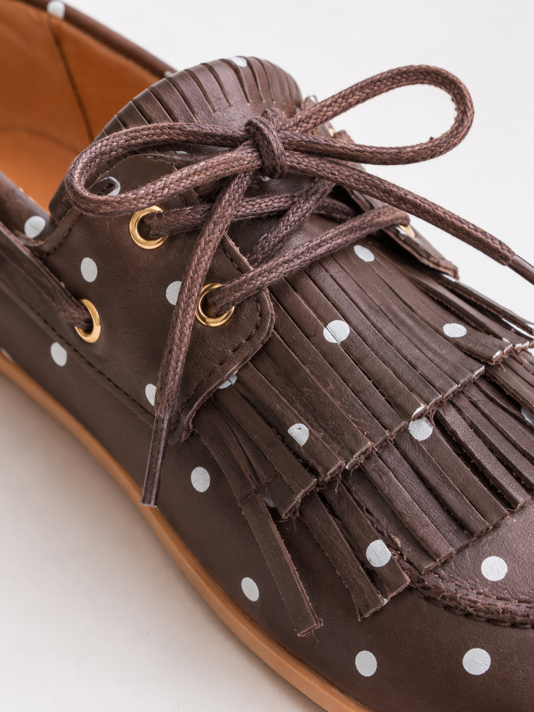 Loafer mit Fransen 'Polka-Dots'