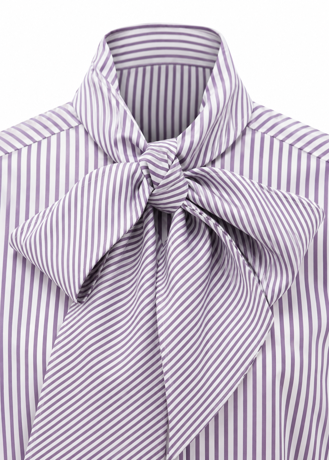 Schluppenbluse Gestreift 'Lila'