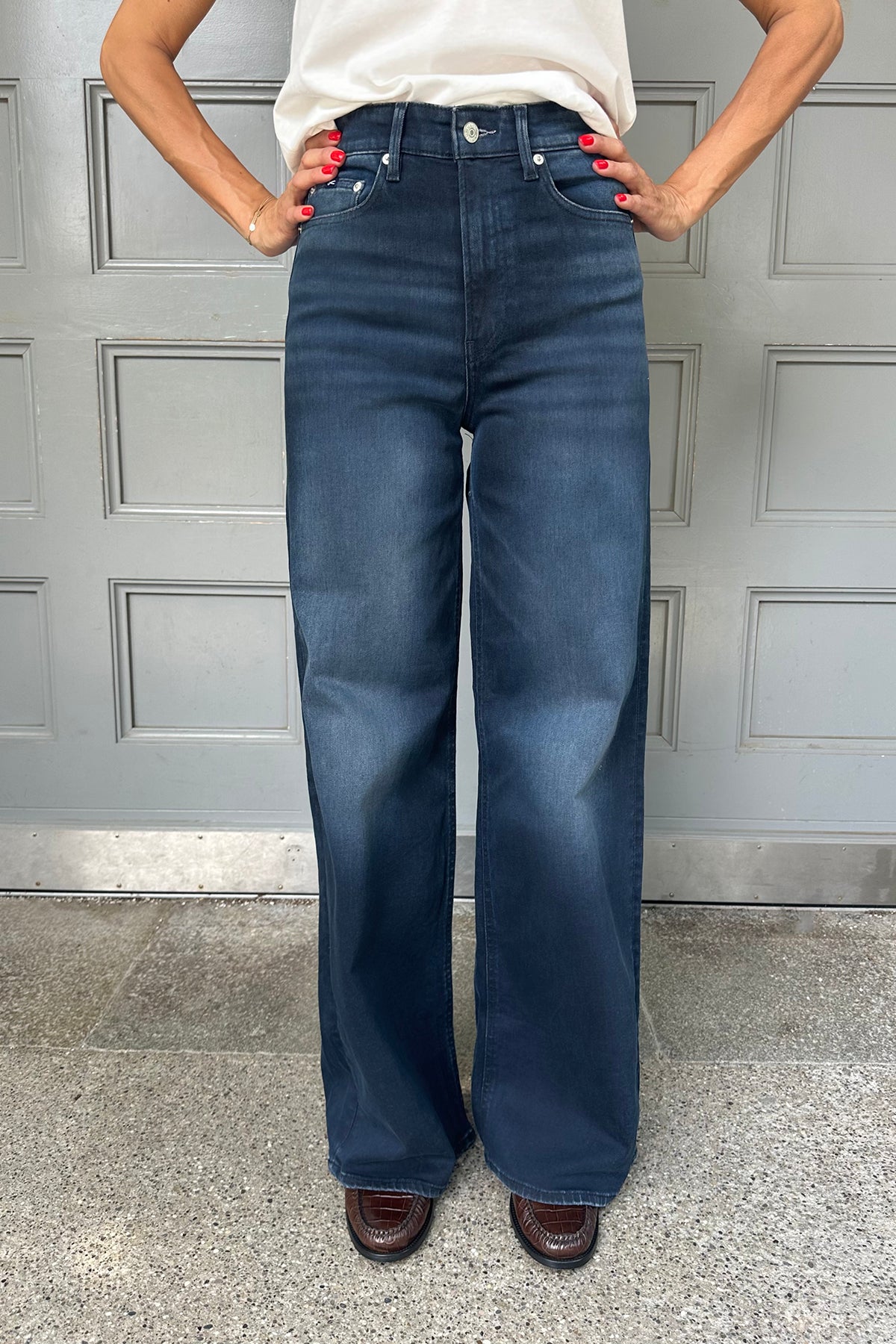 Jeans &#39;Miku TBB&#39; Wide-Fit Black-Blue