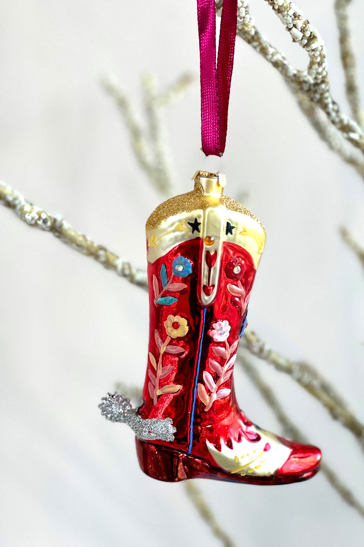 Christbaumanhänger Cowboystiefel