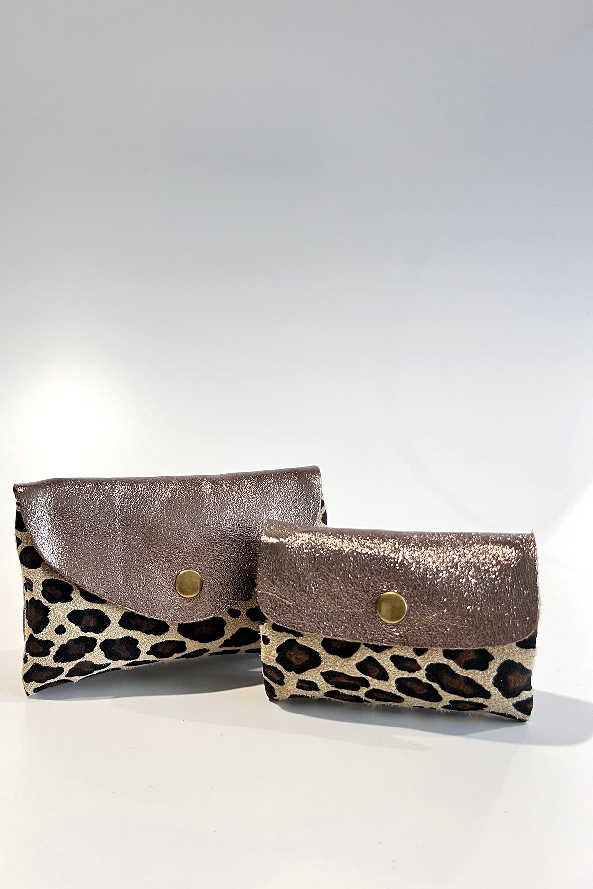 Geldbeutel Small aus Glitzer-Leder