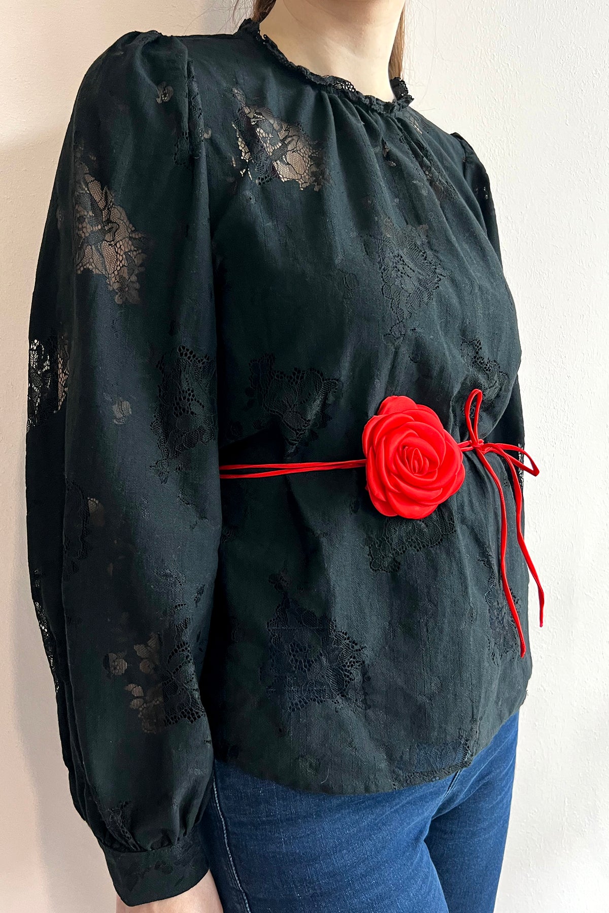 Satin Blüte Rot