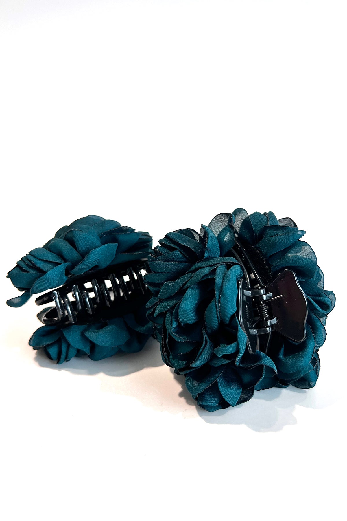 Haar Clip Blüte Petrol