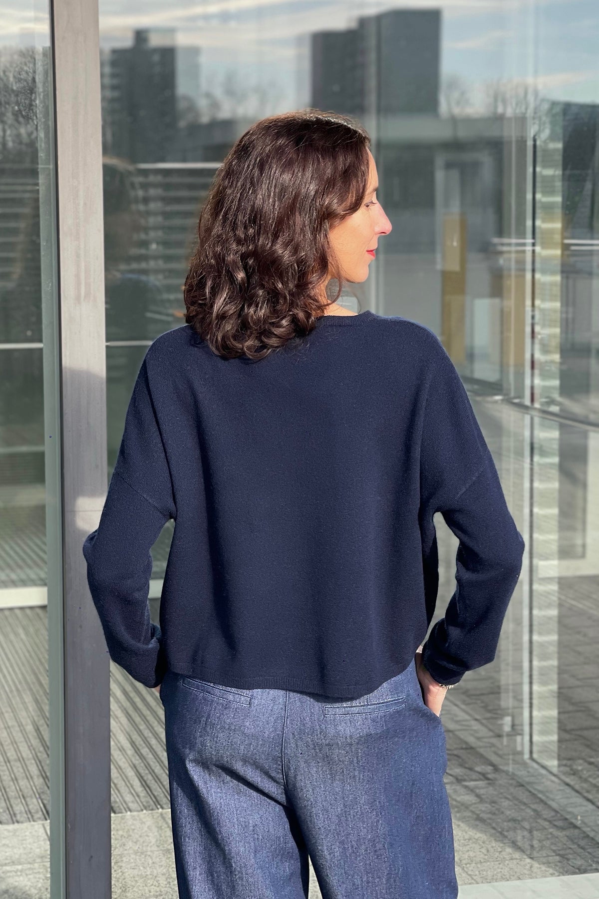 Cashmere Pullover in Navy