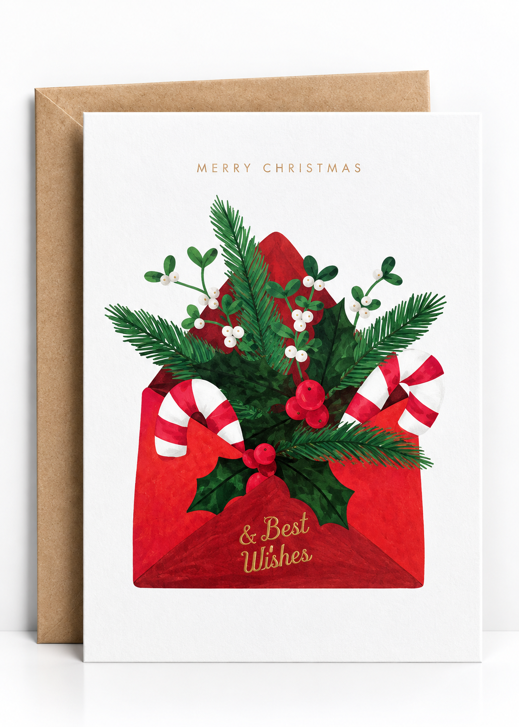 Karte 'X-Mas & Best Wishes'