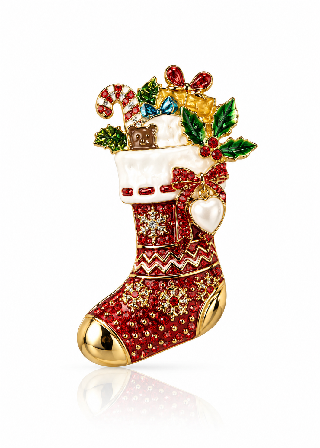 Brosche mit Magnet 'X-Mas'