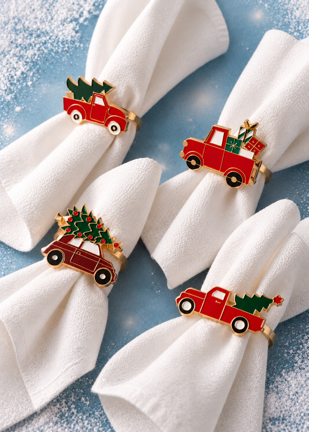 Serviettenringe 'X-Mas Auto'