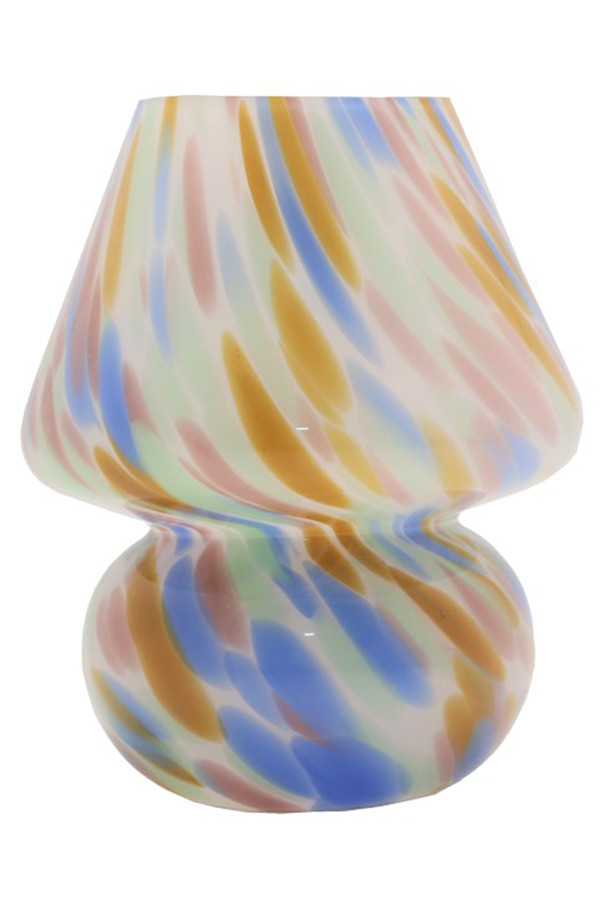 Glas Tischlampe Joyful Chips Batterie Multicolor