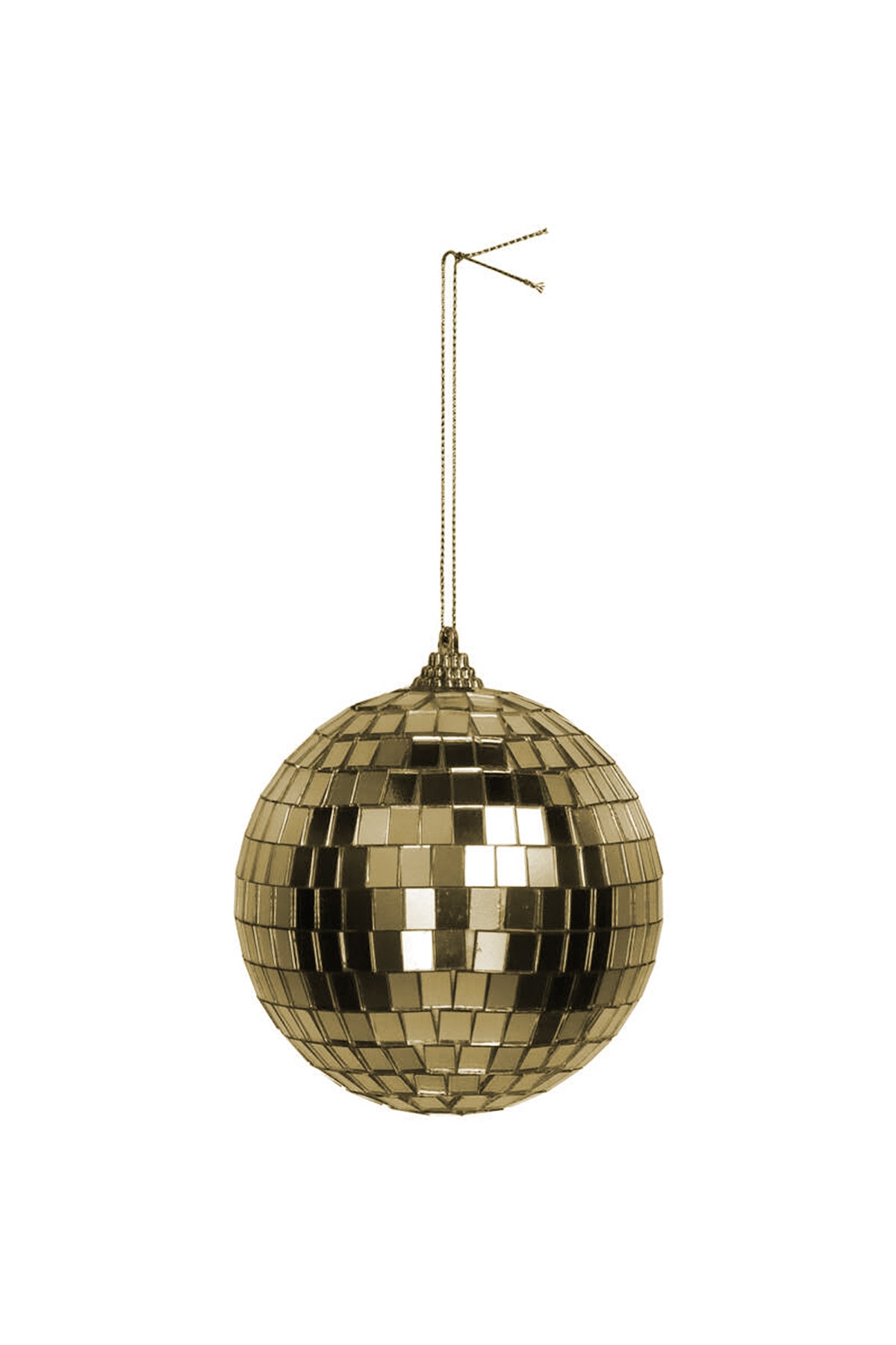 Christbaumanhänger Discokugel Gold