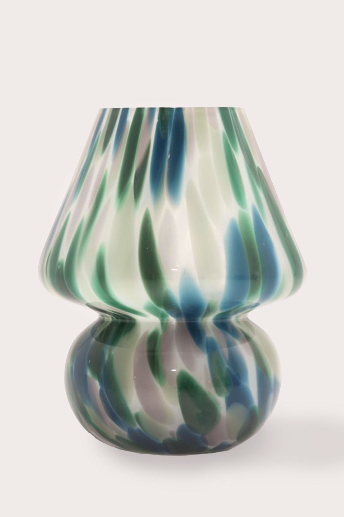 Glas Tischlampe Joyful Chips Batterie