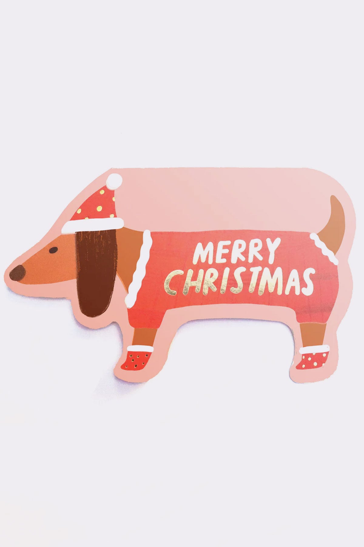 Weihnachtskarte Dackel