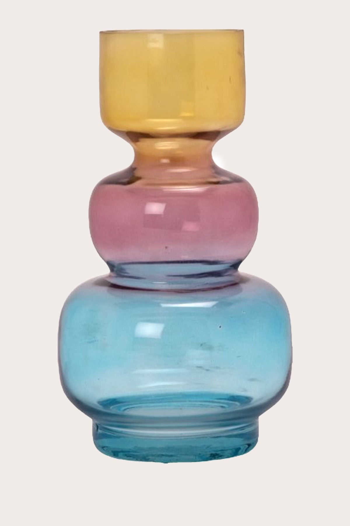Glas Vase Wave Lollipop