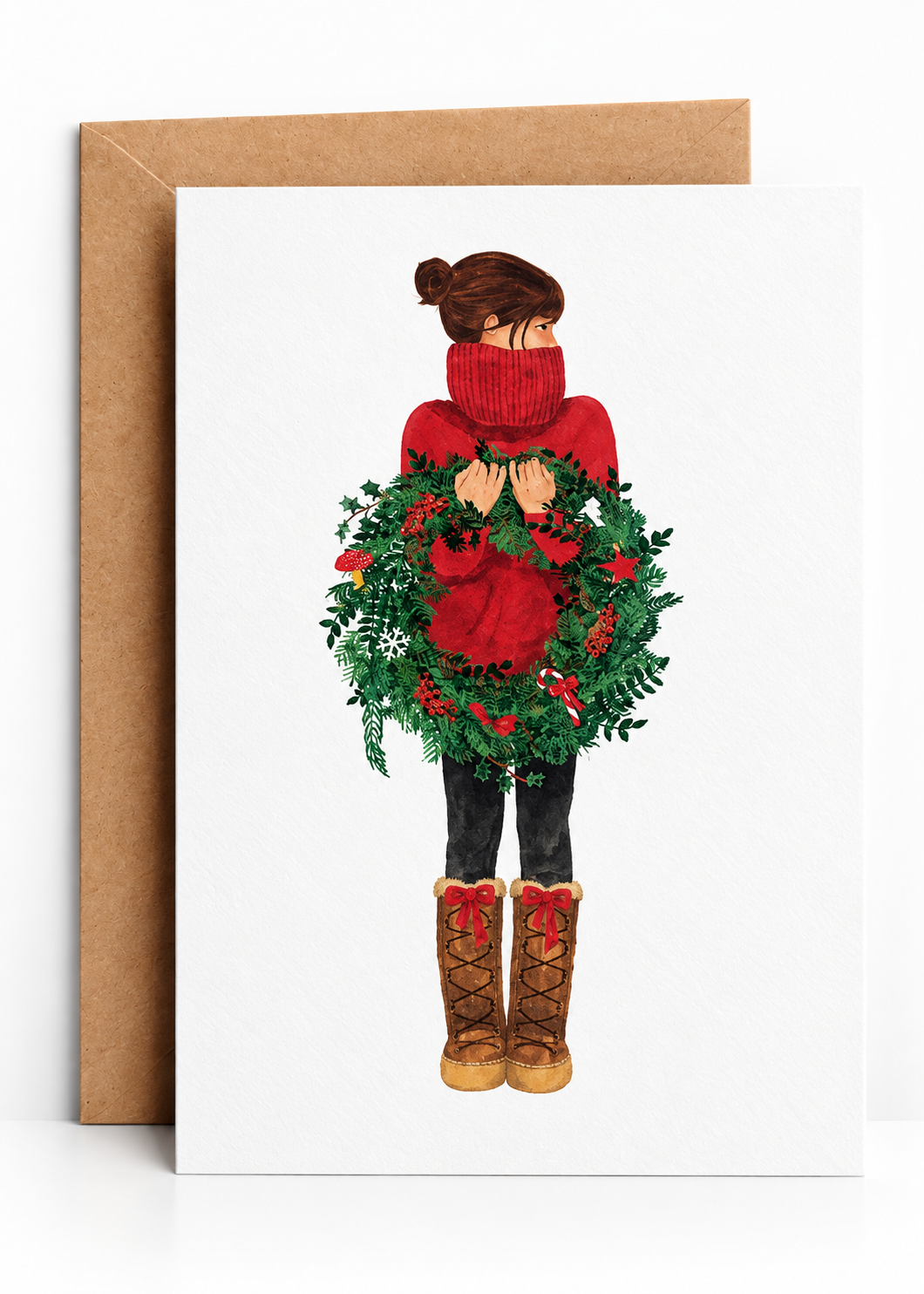 Karte 'X-Mas Girl'