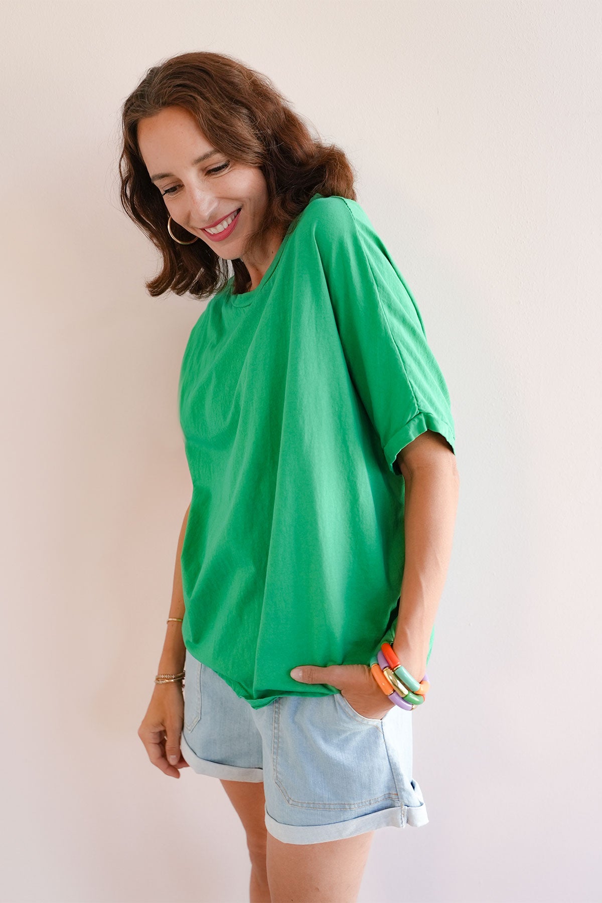 Oversized T-Shirt mit kurzem Arm