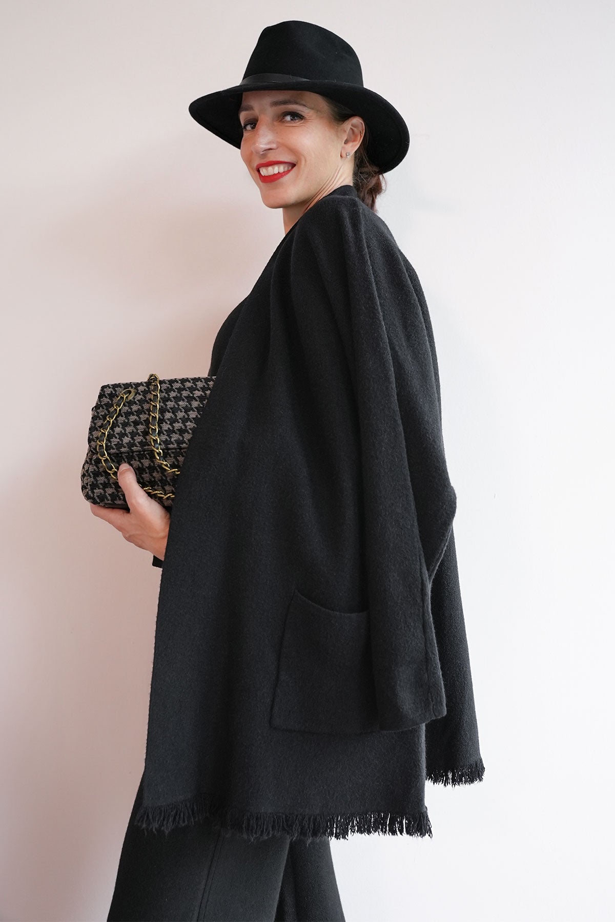 Lockere Strickjacke aus Viskose