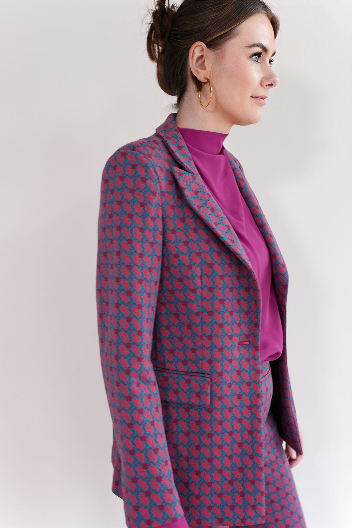 Blazer aus Jacquard Jersey