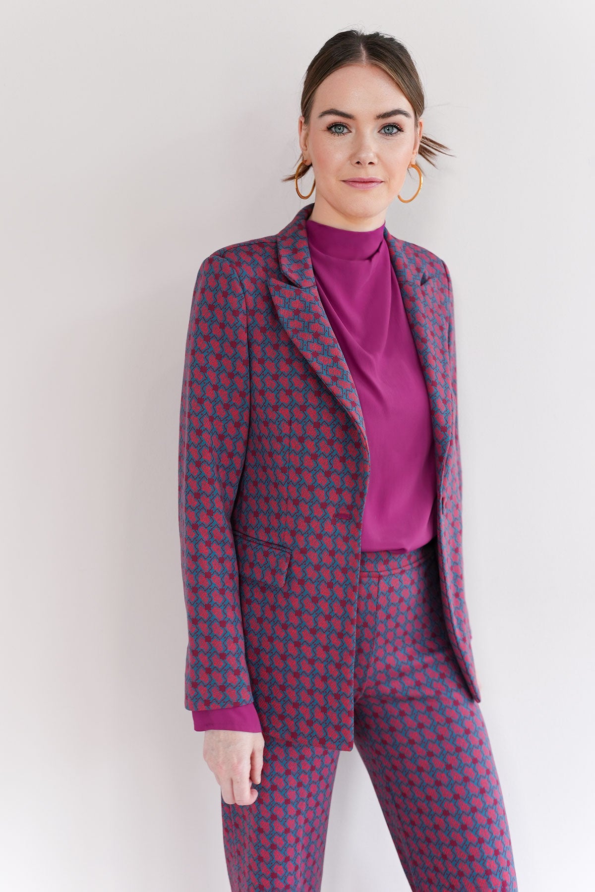 Blazer aus Jacquard Jersey