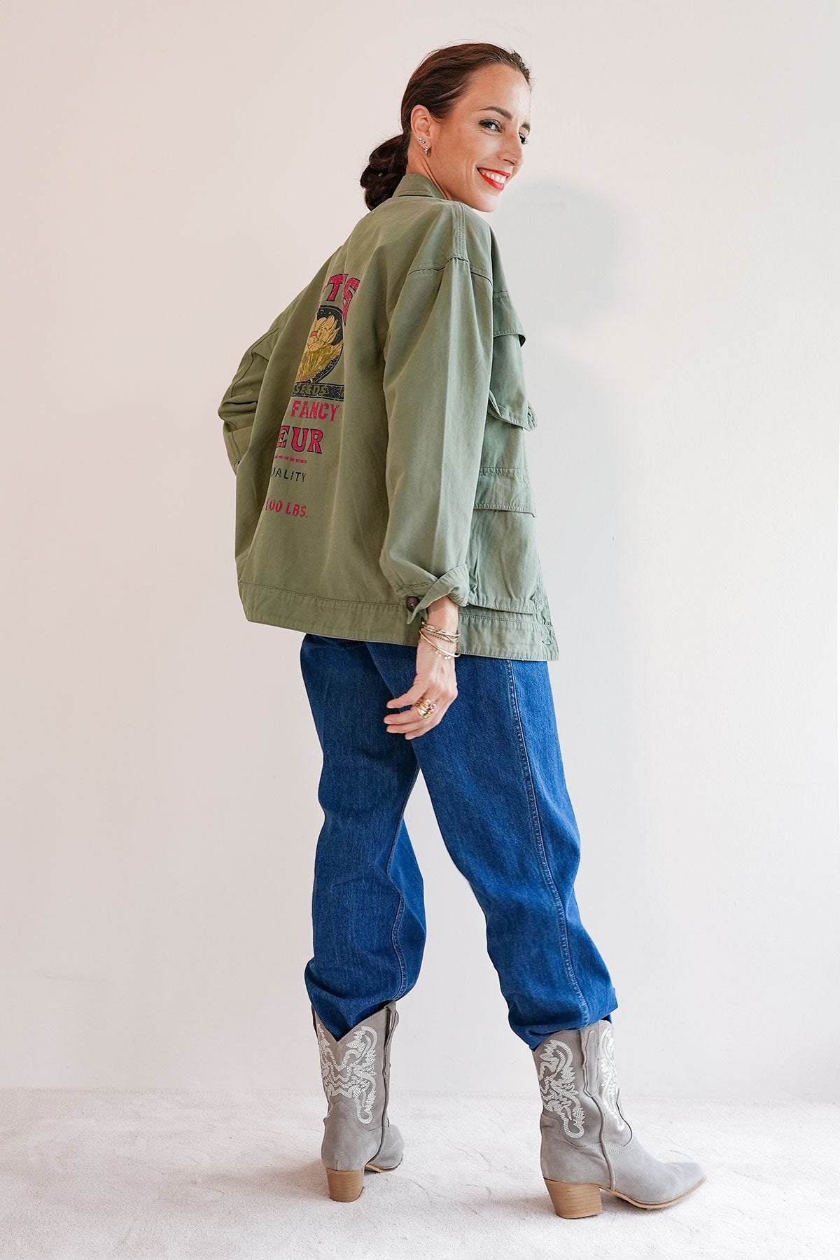 Cargo Jacke im Military Style