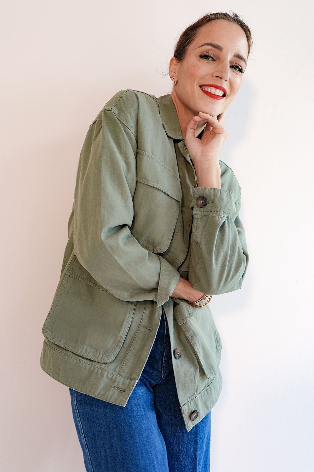 Cargo Jacke im Military Style