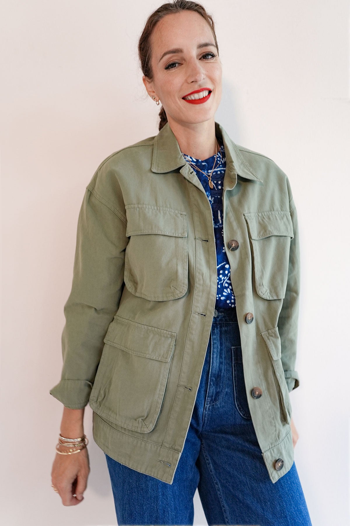 Cargo Jacke im Military Style