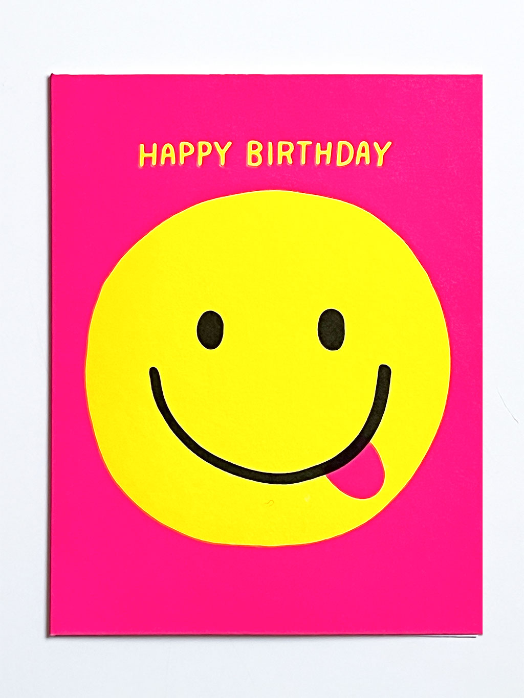 Karte Happy Birthday Smiley