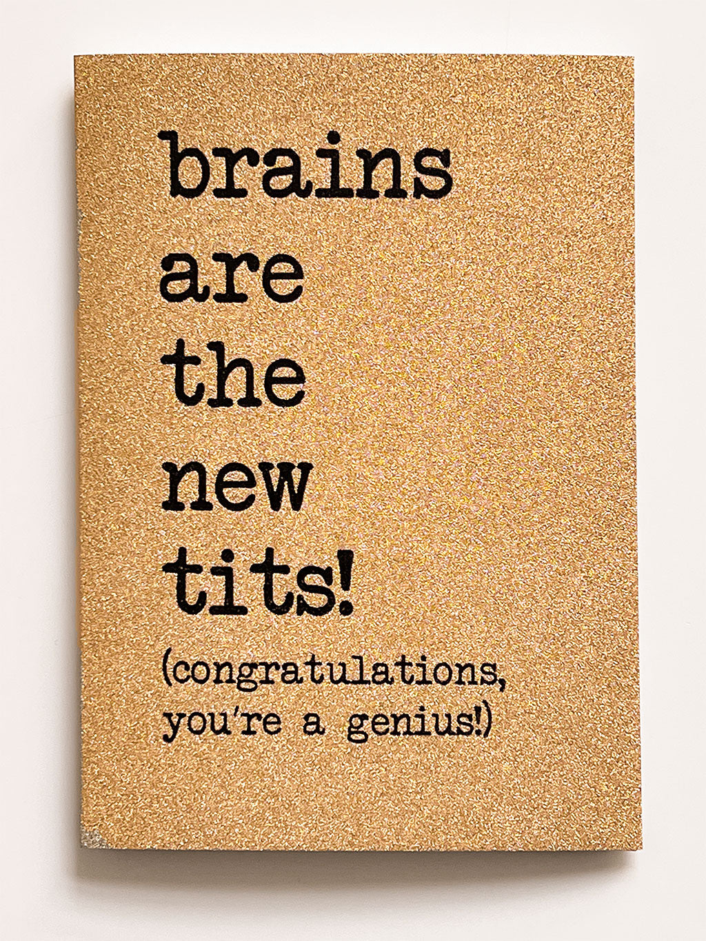 Grusskarte `Brains are the new Tits`