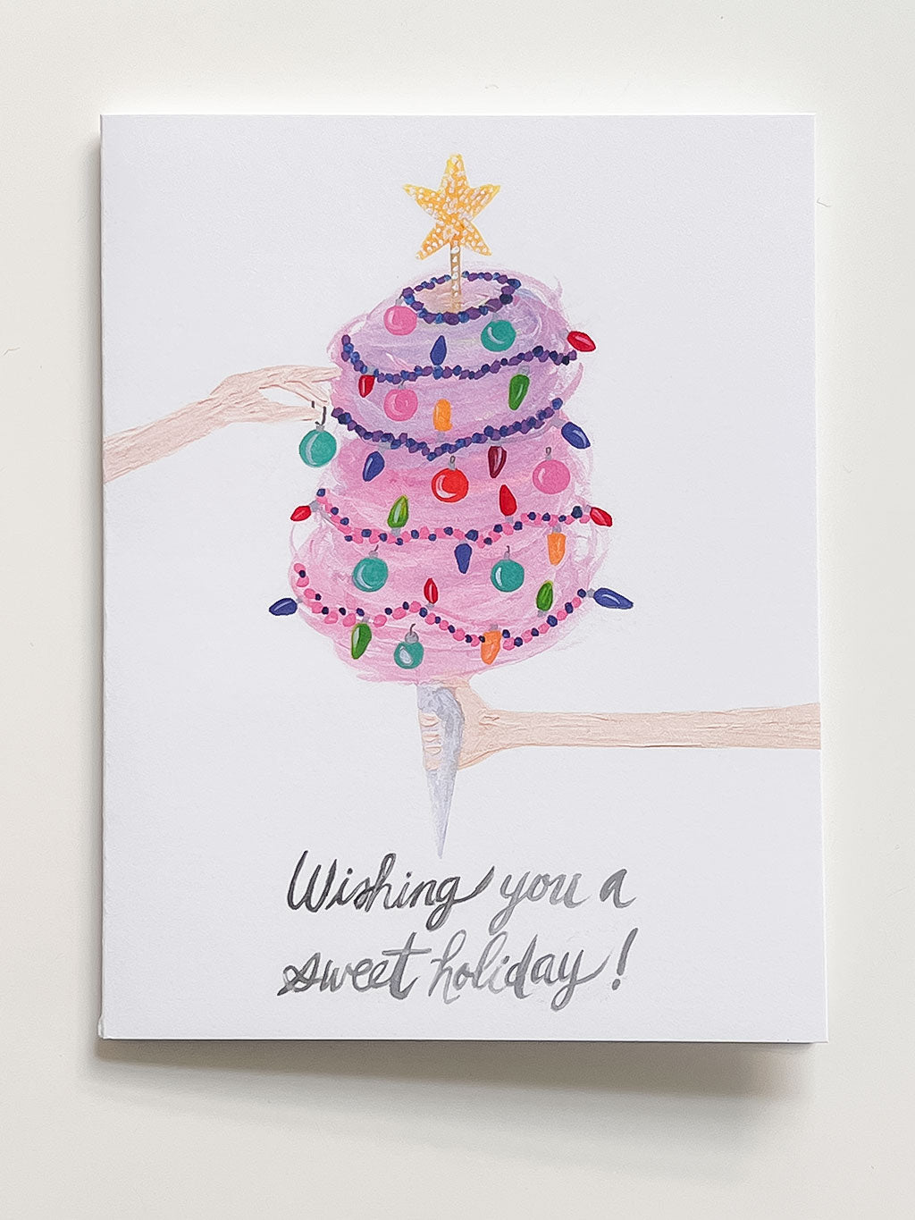 Weihnachtskarte Cotton Candy