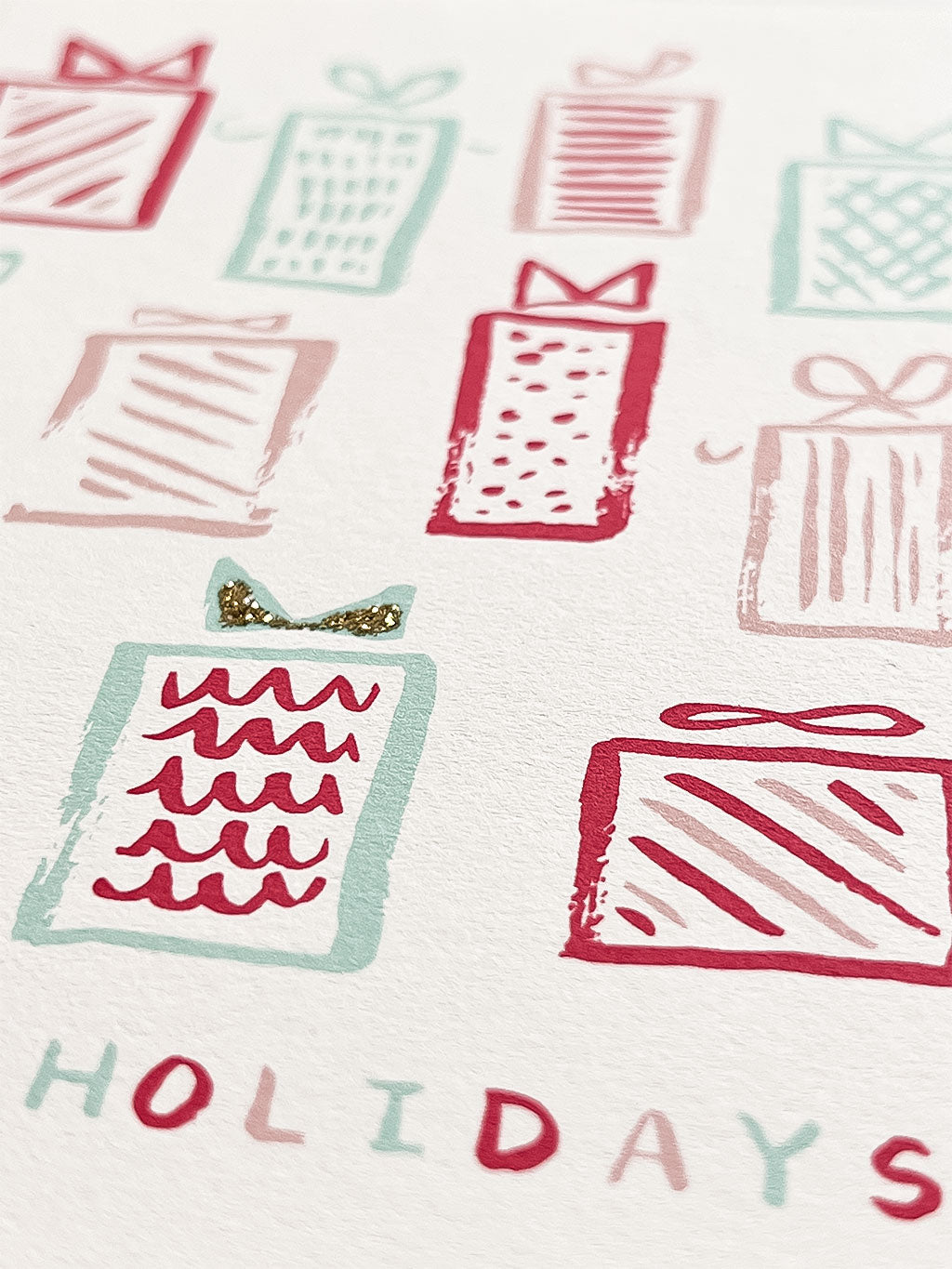 Weihnachtskarte Happy Holidays